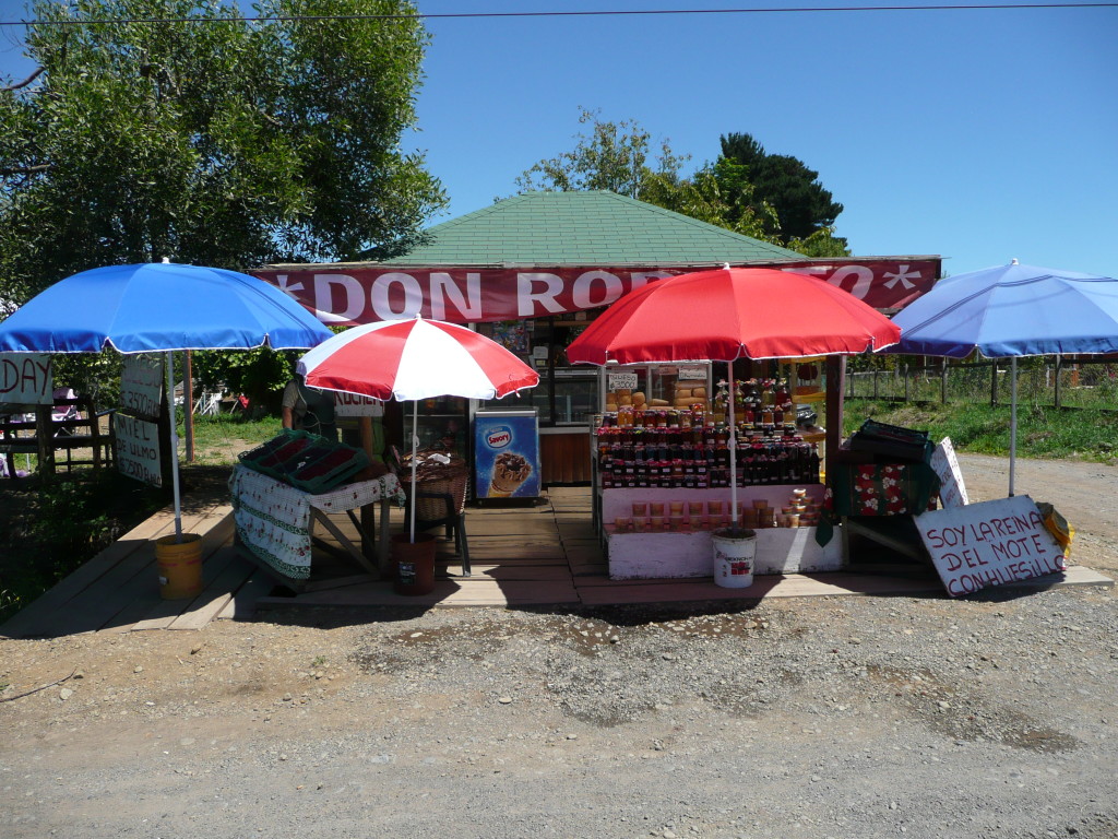 One of the many roadside shops, although one of the nicer ones.