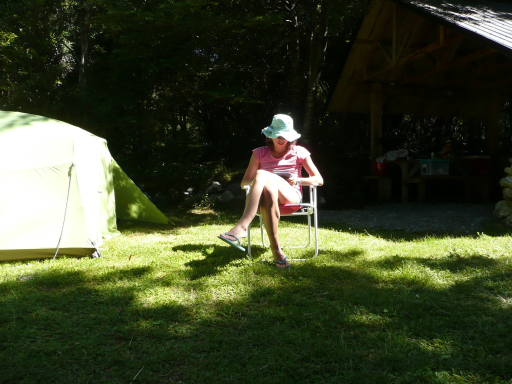 Julia and her Kindle are near inseperable