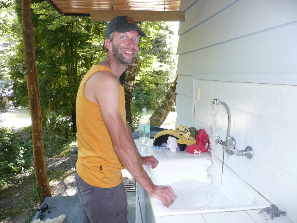 Laundry is so expensive here so we hardly do any and do some handwashing every now and then (you read that right mom!)