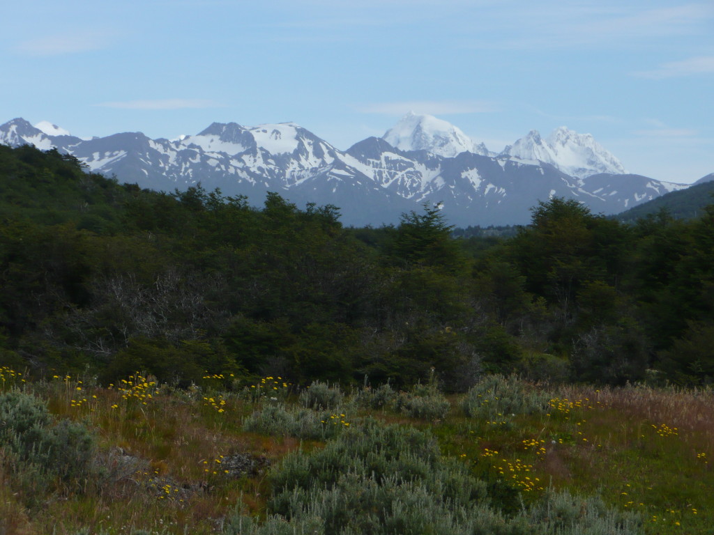 Beautiful mountains in Tierra del Fuego NP