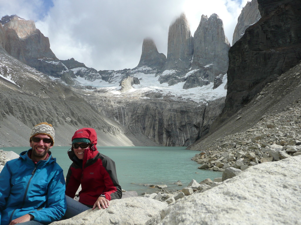 At the Mirador Los Torres, amazing but a bit chilly!