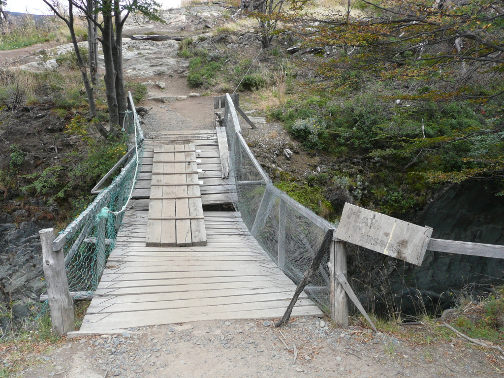Hmm.. I'm not sure Department of Conservation in NZ would let us cross this sort of bridge!