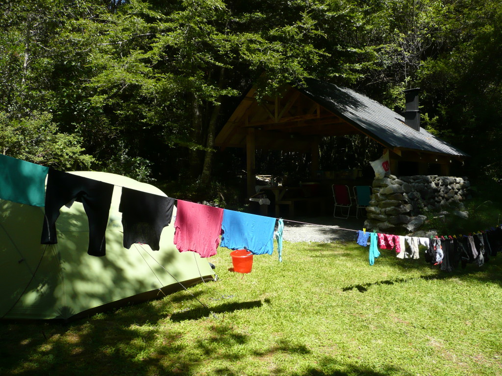 Hotel Yelcho - the perfect campsite with the best facilities we've ever seen at a campsite.
