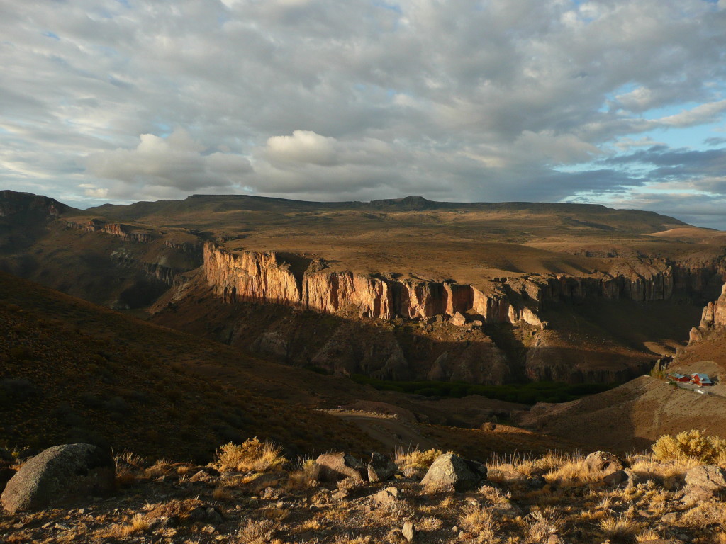 Beautiful evening light over the canyon