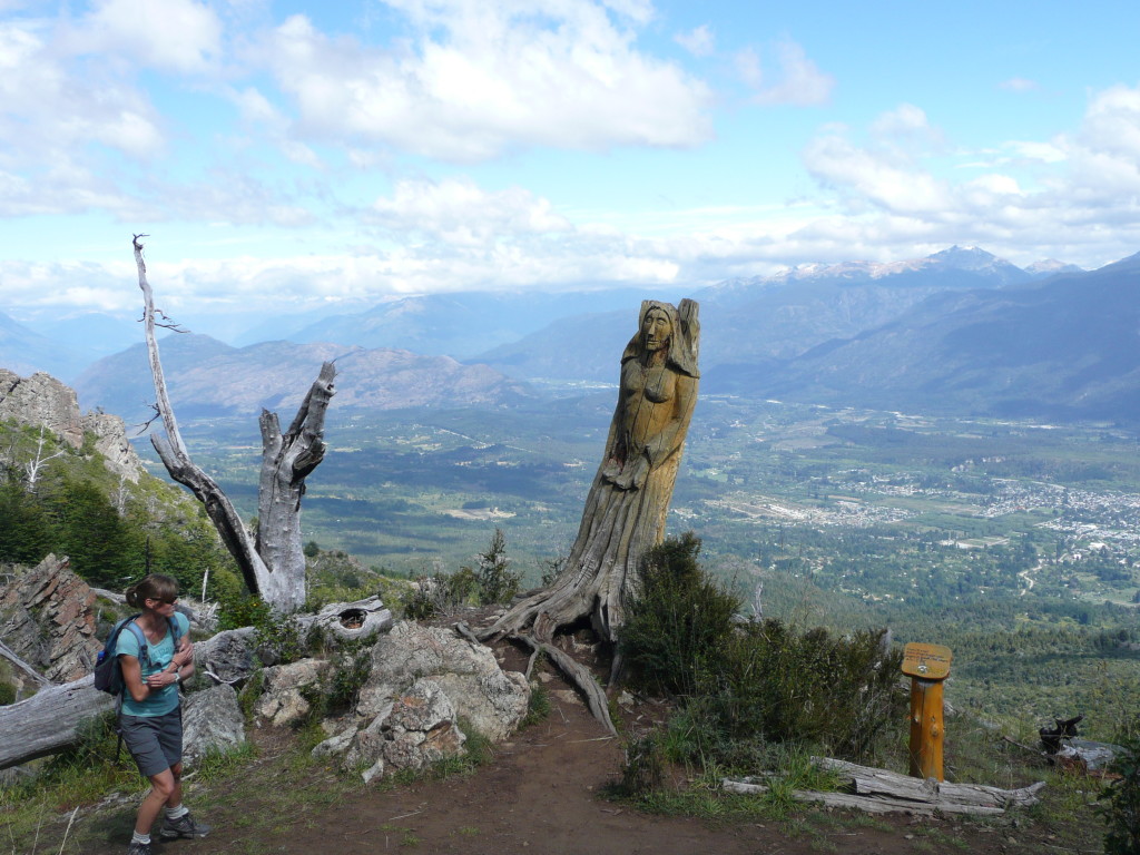 Forest of statues on the way up the mountain
