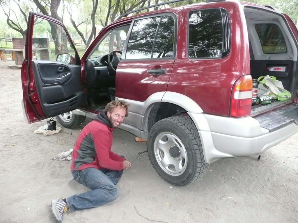 Pre-breakfast tire change