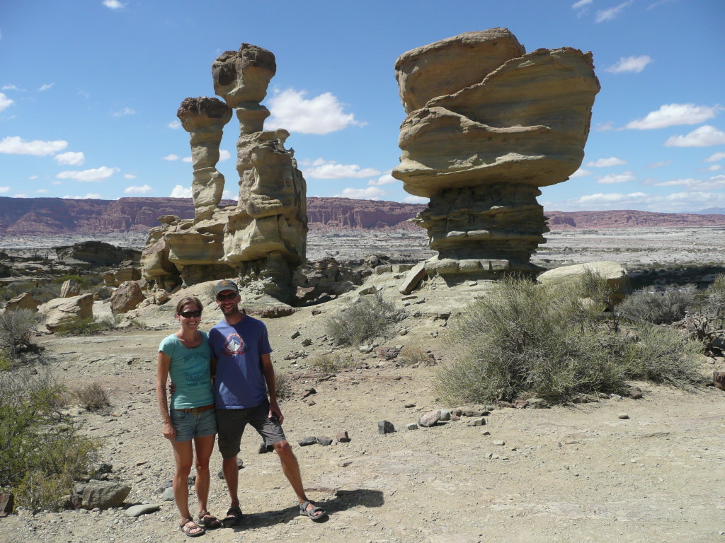 Behind us is the "submarine" rock formation. We thought the scenery was amazing.