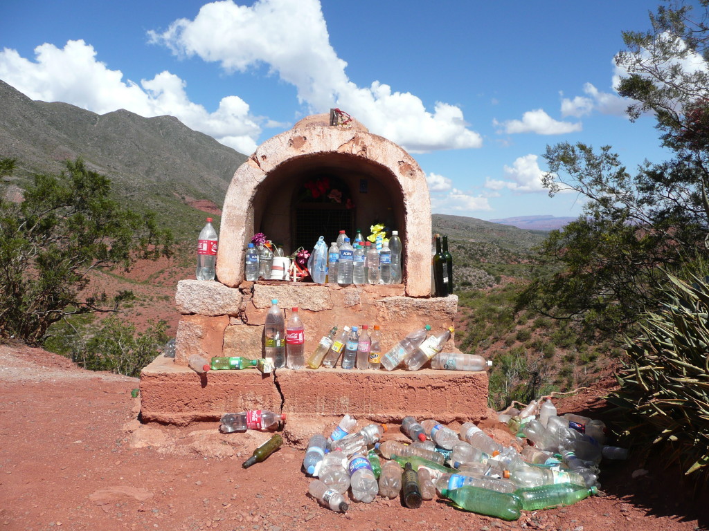 Typical Difunta Correa shrine.