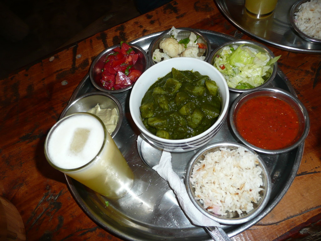 Lunch served by Hare Krishna, vegetarian of course, but opposed to Hare Krishna food in Wellington, here they did serve spicy food