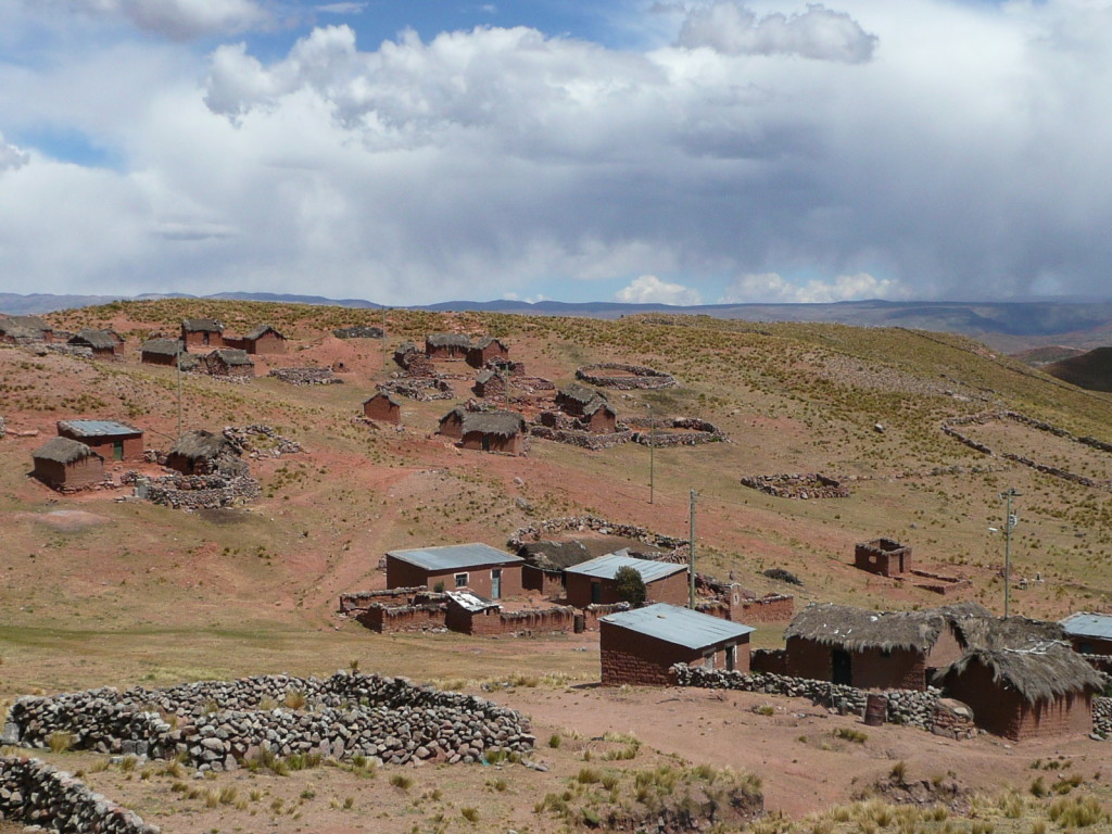 We drove through some villages where the houses where very basic and the people poor