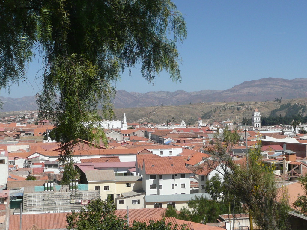 View over Sucre from hostel