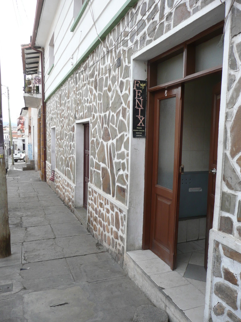 Here is a photo of the outside entrance to Fenix Language School where we took Spanish classes.