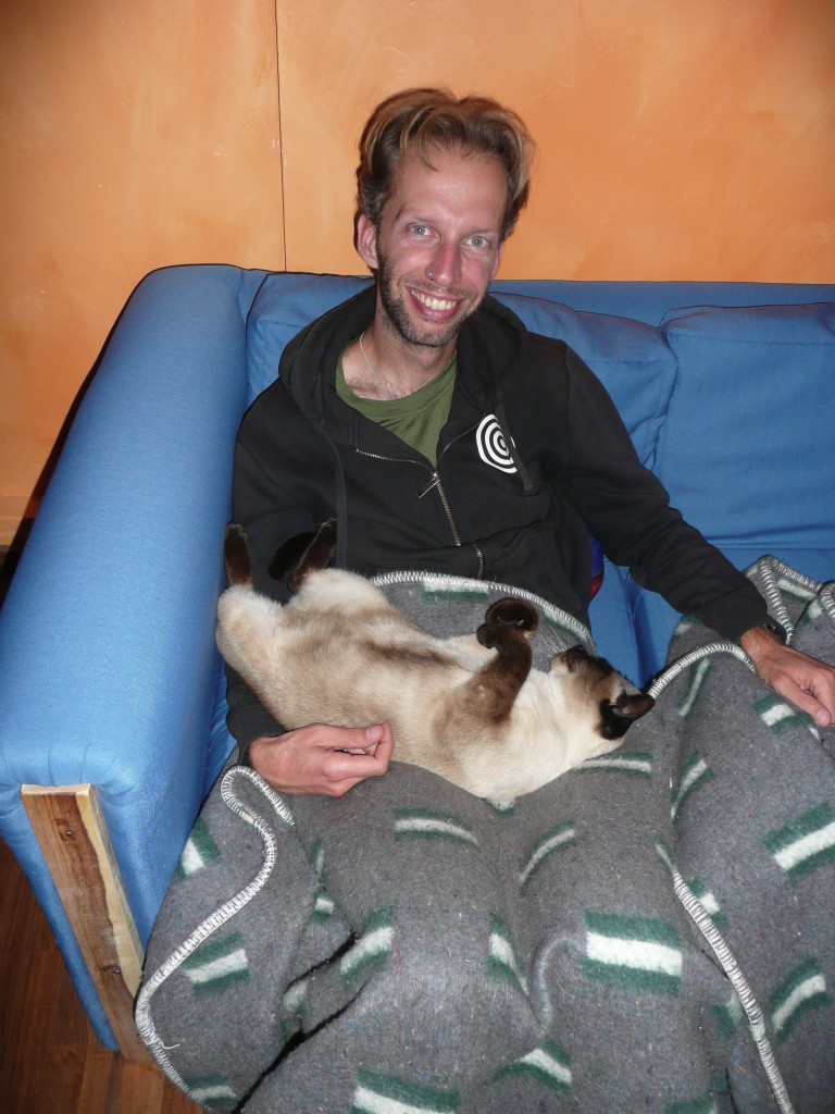 Many nights were spent sitting on this couch cuddling this cat. Amazing cat!