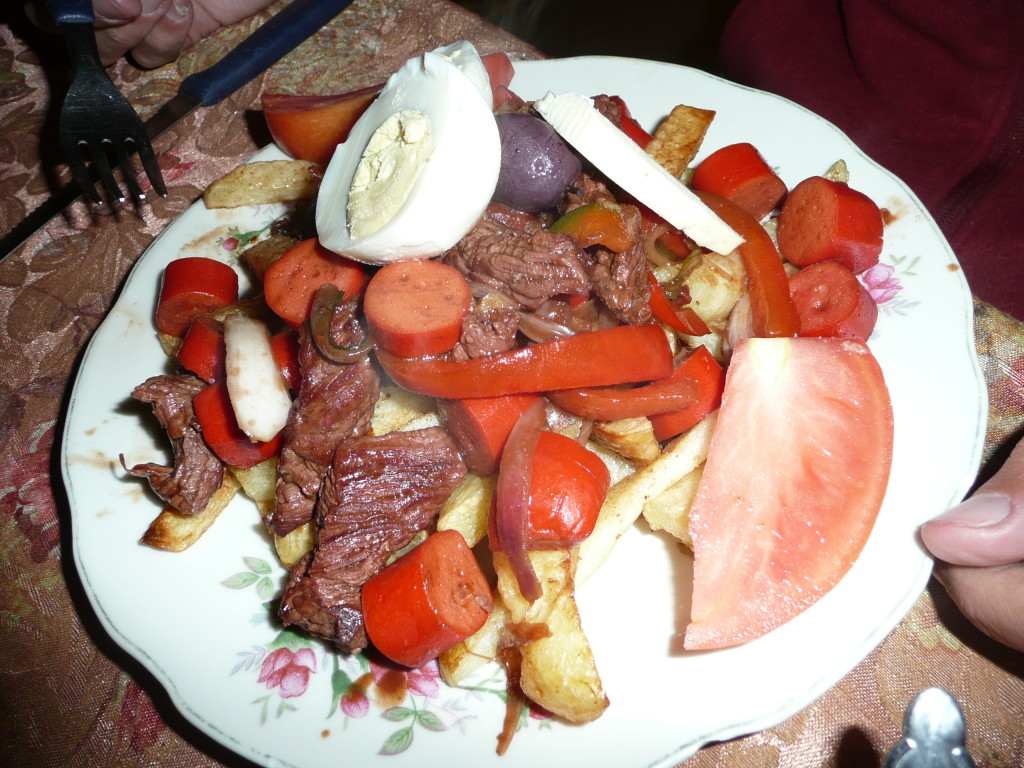 Typical Bolivian meal