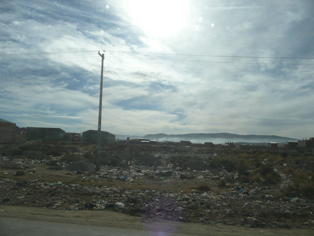 The amount of litter in South America is shocking, people just chuck everything out of the car when they are done. Capital of Litter and Ugliness is Oruro.