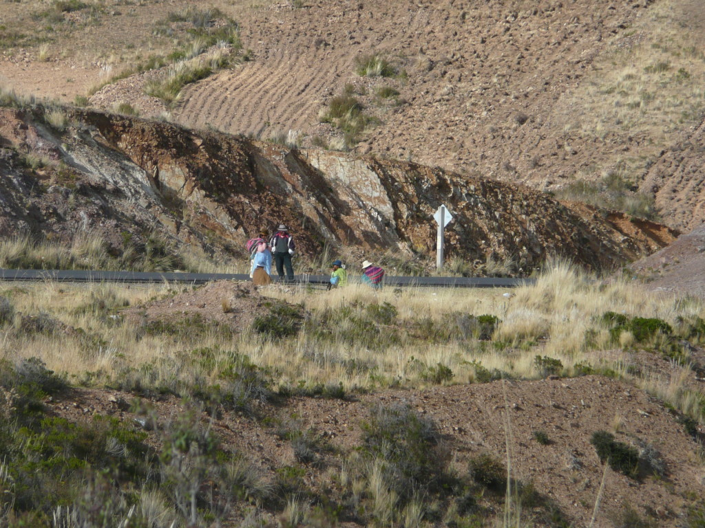 No matter how far away you are from a town, there are always people lounging on the side of the road