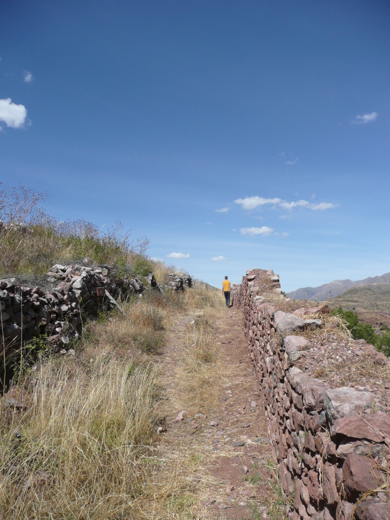 Visiting some Wari ruins just before Cuzco.  Massive complex, but not much to see. 