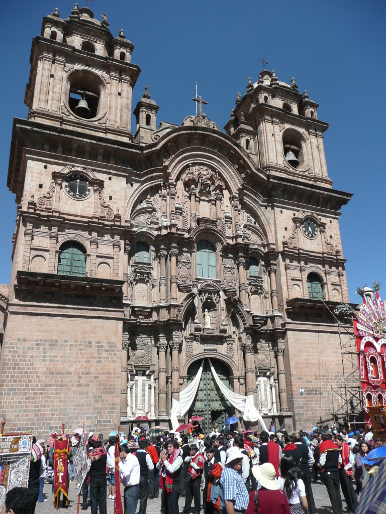 Church in the plaza.