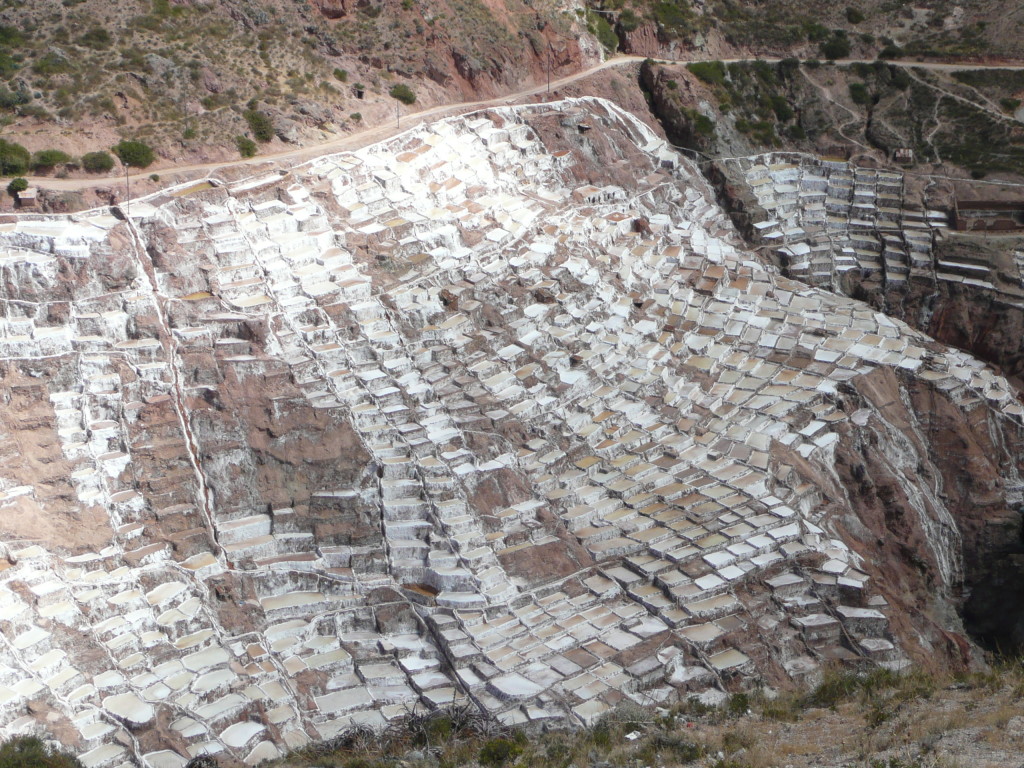 Salt pans of Maras - strange but interesting sight to see in the Sacred Valley.