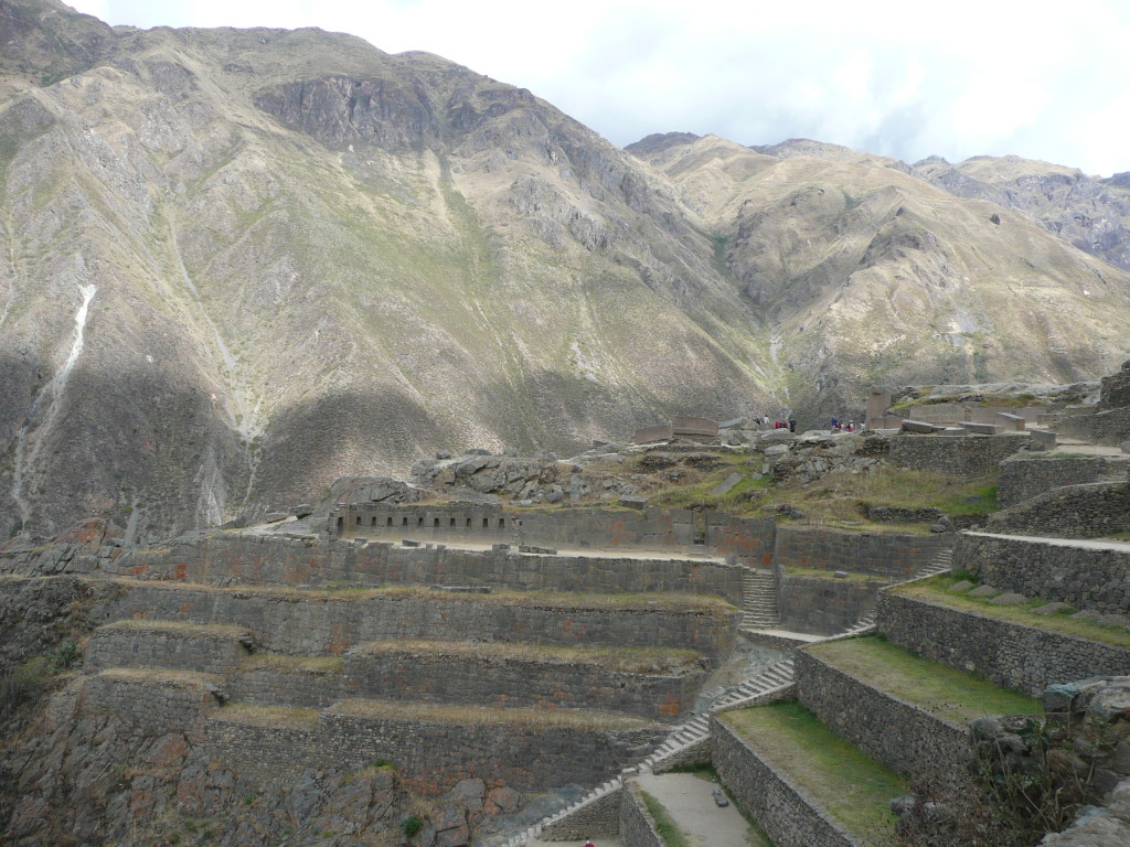 Impressive terracing in Ollantaytambo