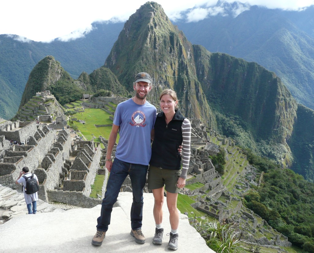 Getting our classic Machu Picchu photo, cliche but everybody does it!