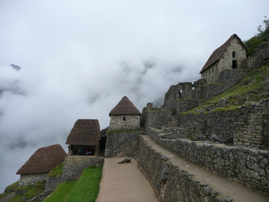 Store houses. It's nice how the roofs have been thatched so you get a good idea of what the whole complex might have looked like in the past.