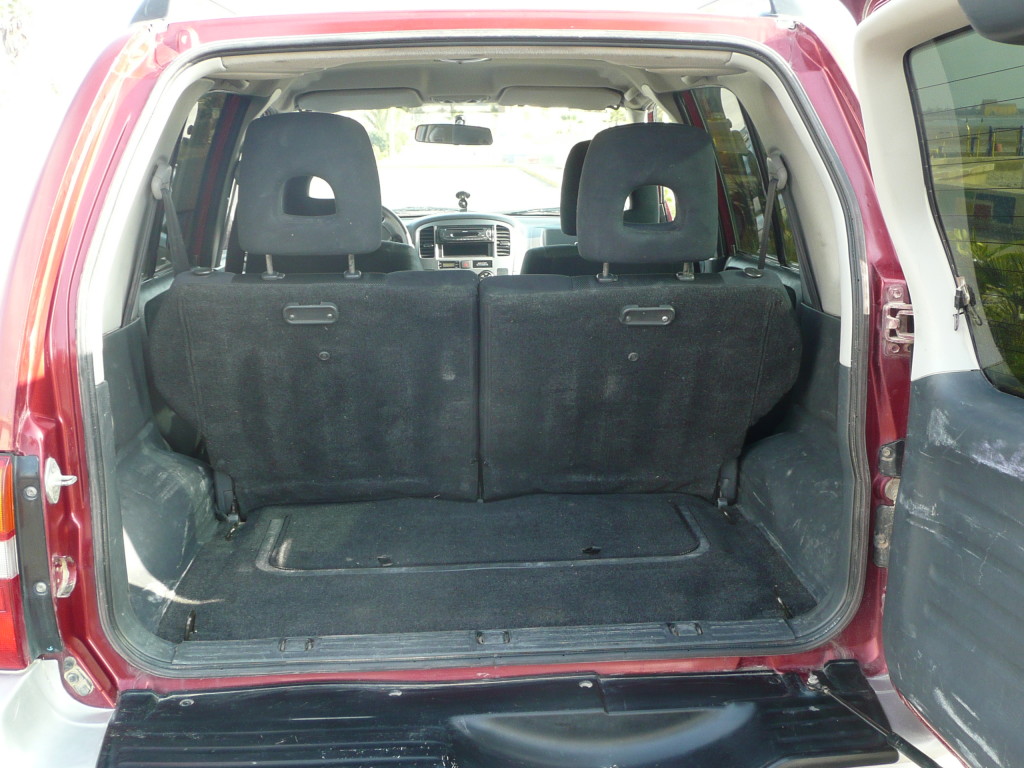 Boot with seats up
