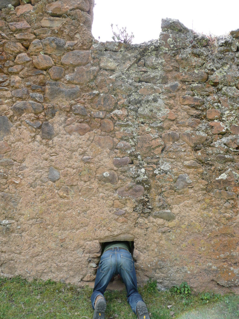 The doorways into the fortifications weren't that handy, but I guess it would have been easy to chop my head off for any defenders!