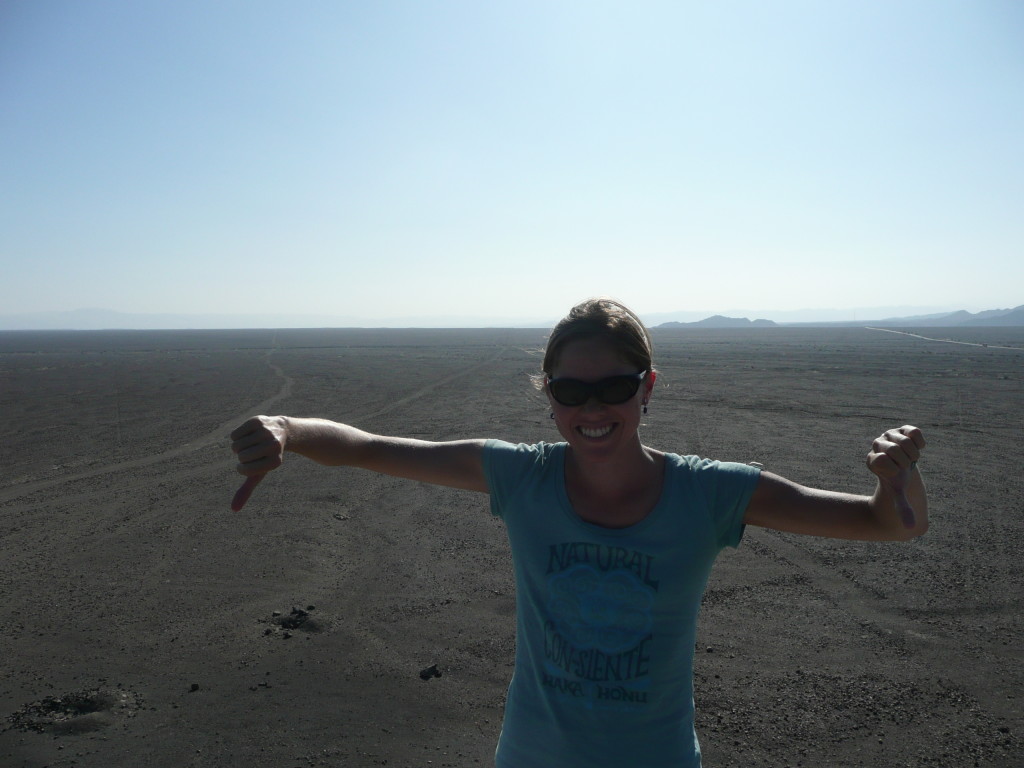 Julia not being so happy with the first lookout. Things were about to improve though...