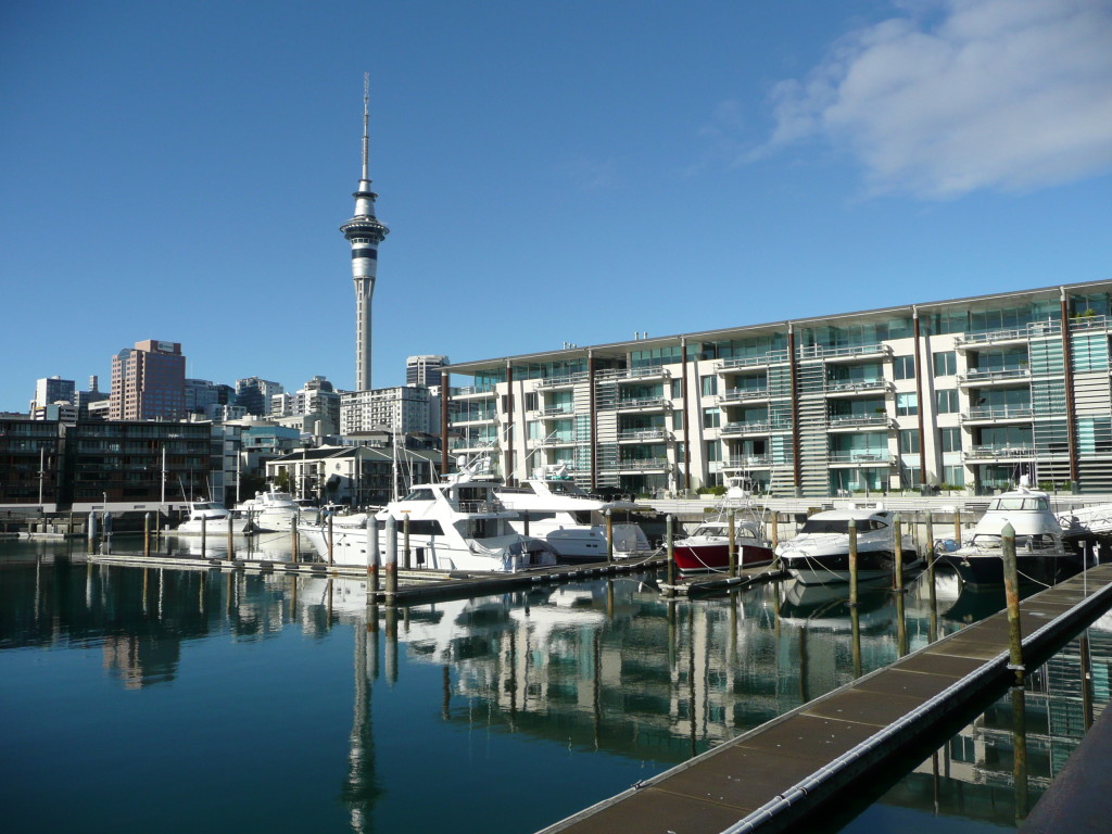 Viaduct in Auckland on a great winters day!