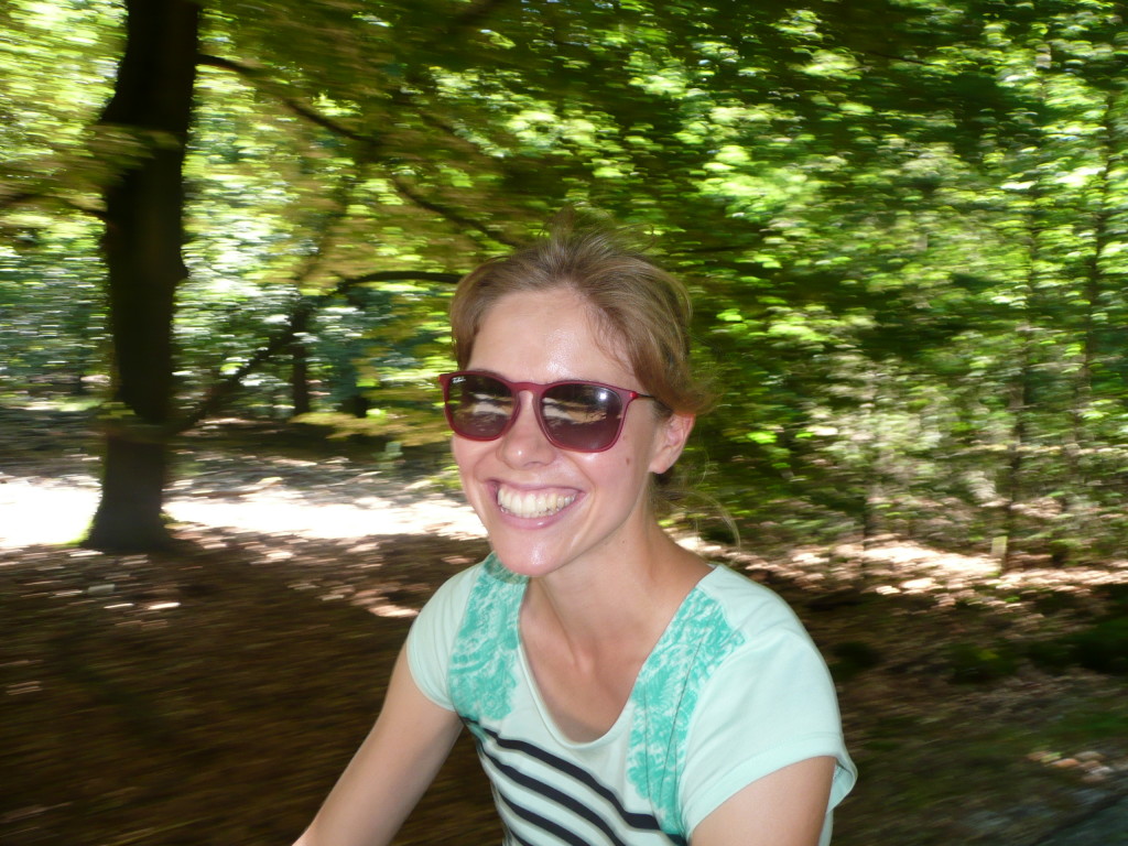 White teeth and all smiles can only mean one thing: cycling!