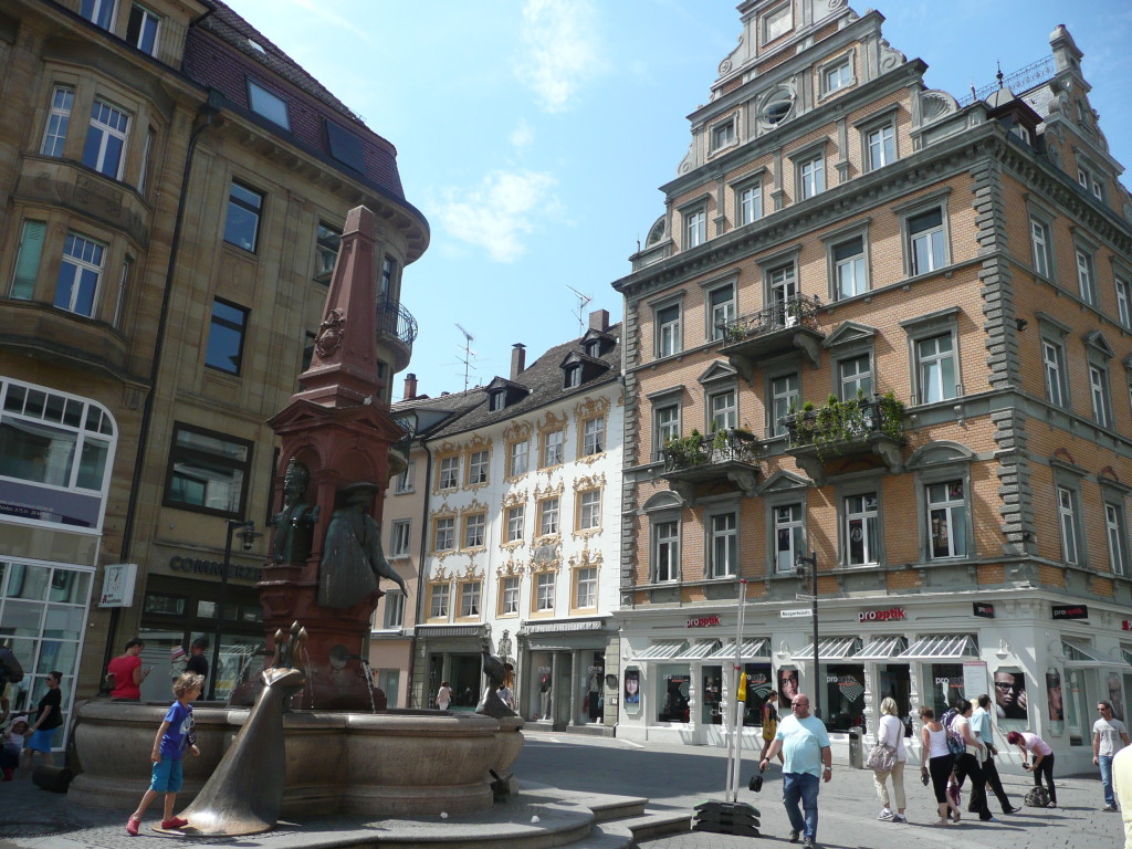 Konstanz has a pretty pedestrian area.
