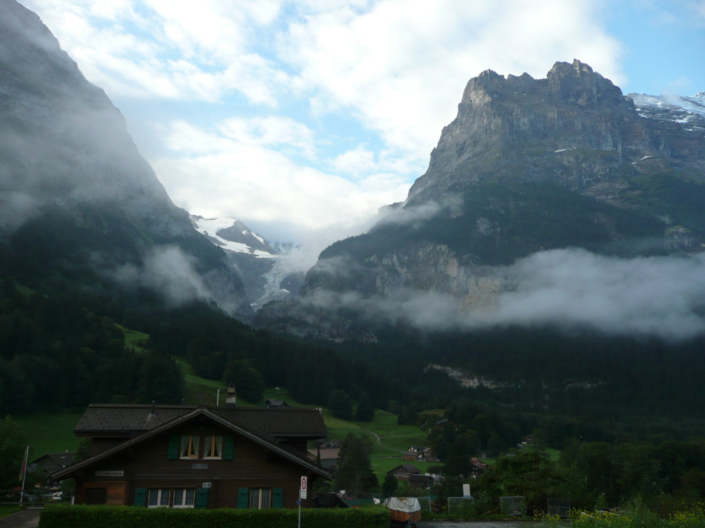 View from the campsite in Grindlewald