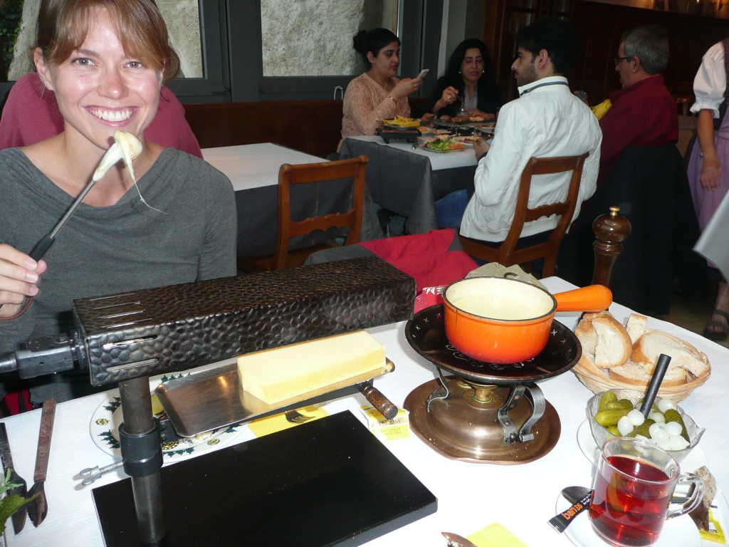 Cheese fondue and Raclette