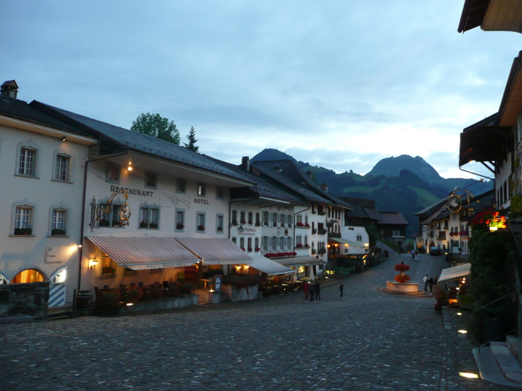 Gruyeres at dusk