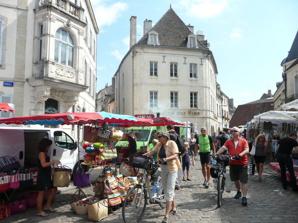 Inside the old city walls of Beaune there was a lovely Saturday morning market to visit.