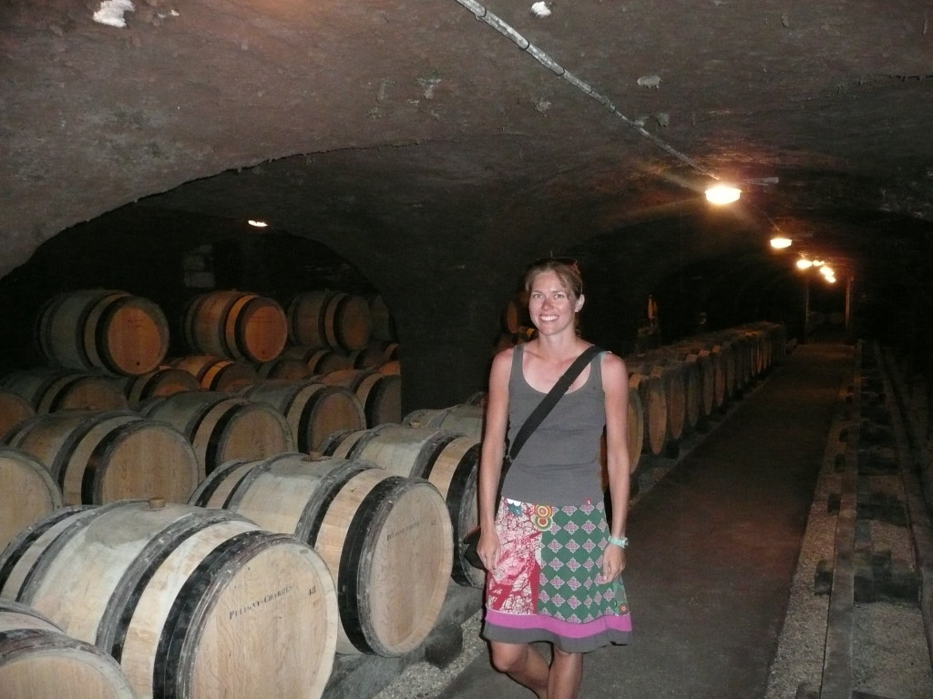 Having a look around the oldest cellar in Meursault. Very fun wine tasting - friendly people and happy to give lots of information.