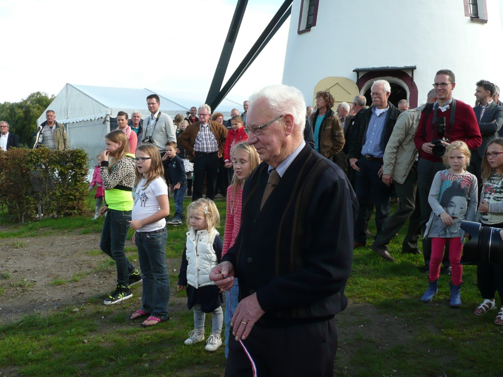 Grandfather about to open the Emergency House