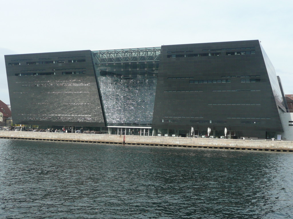Black Diamond building  in Copenhagen.  See how it sparkles!