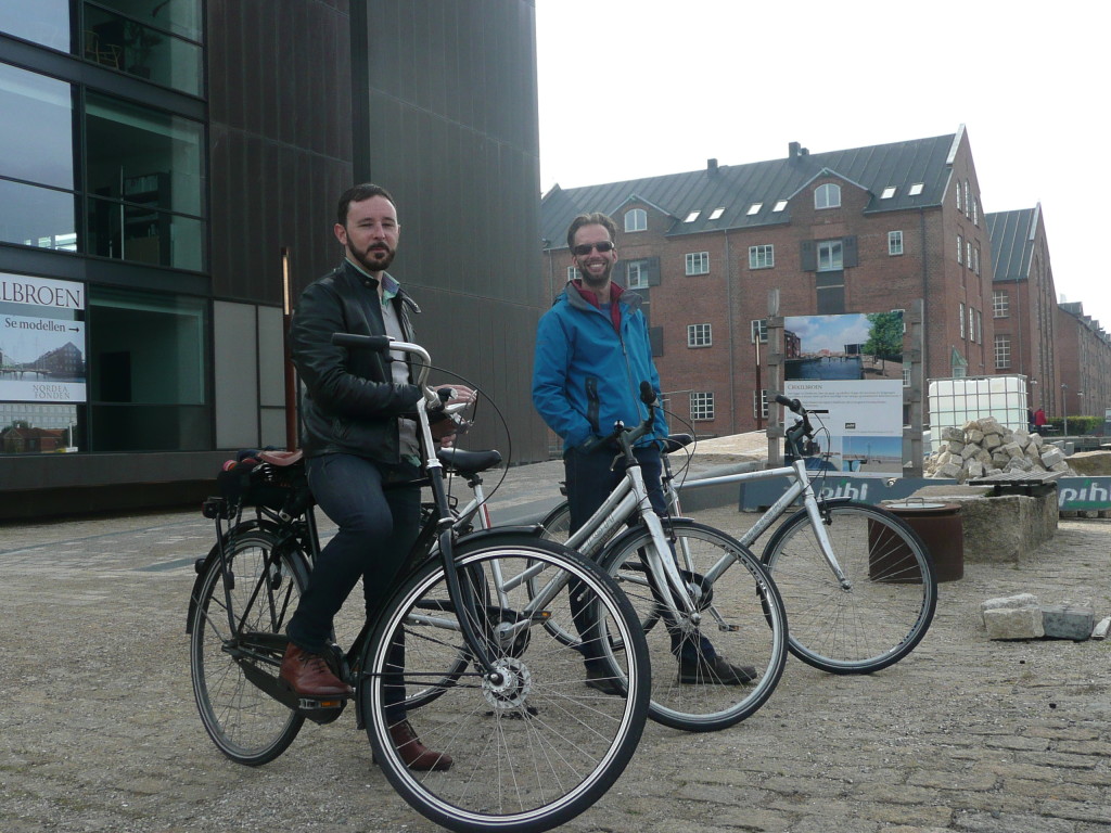 Mike showing us all the hot spots in Copenhagen.