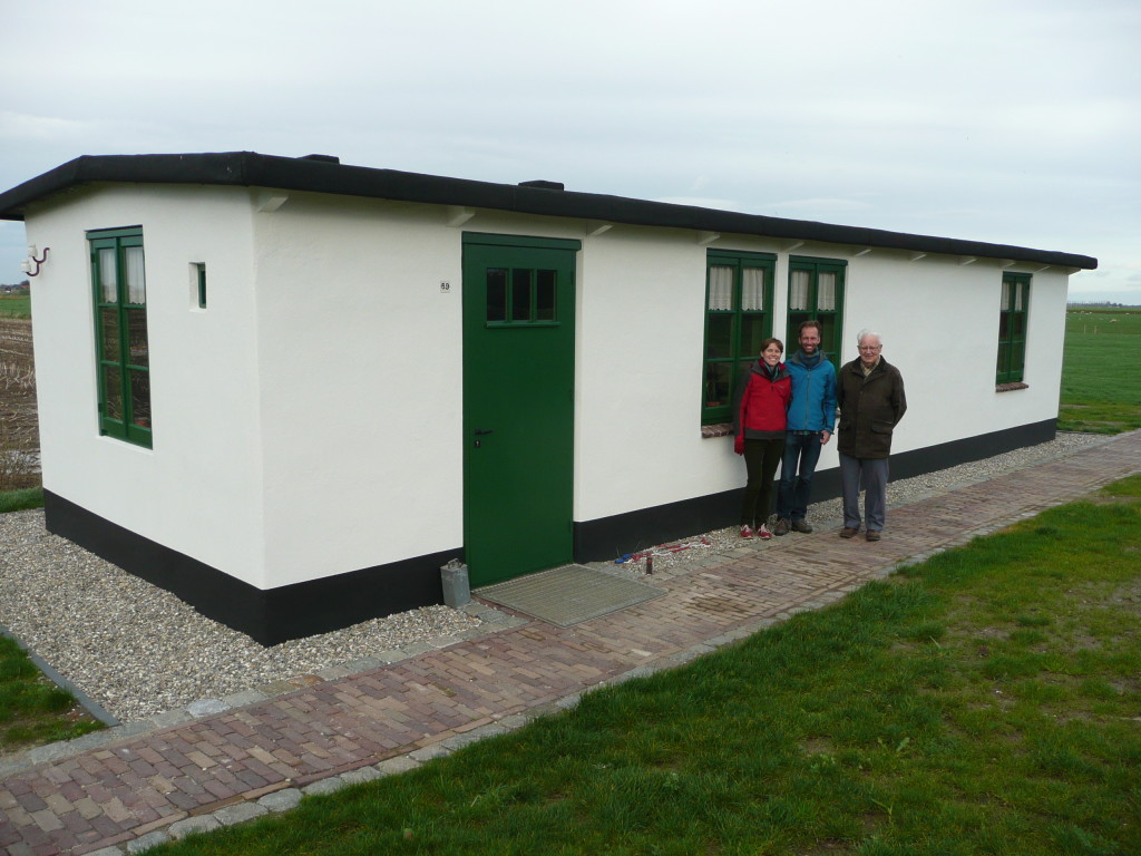 Relocated and Restored over a two year period by volunteers - This is the 'Emergency House' built straight after World War II for my grandfather and his mother when their house was shot to pieces by. My grandfather has maintained it very well over the years, used it as a garage and workplace, and it got selected to become a museum and moved to this new site.