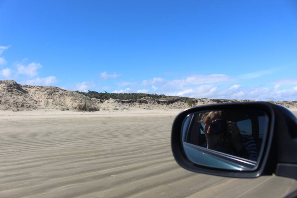 Rolling down the sand, fun!