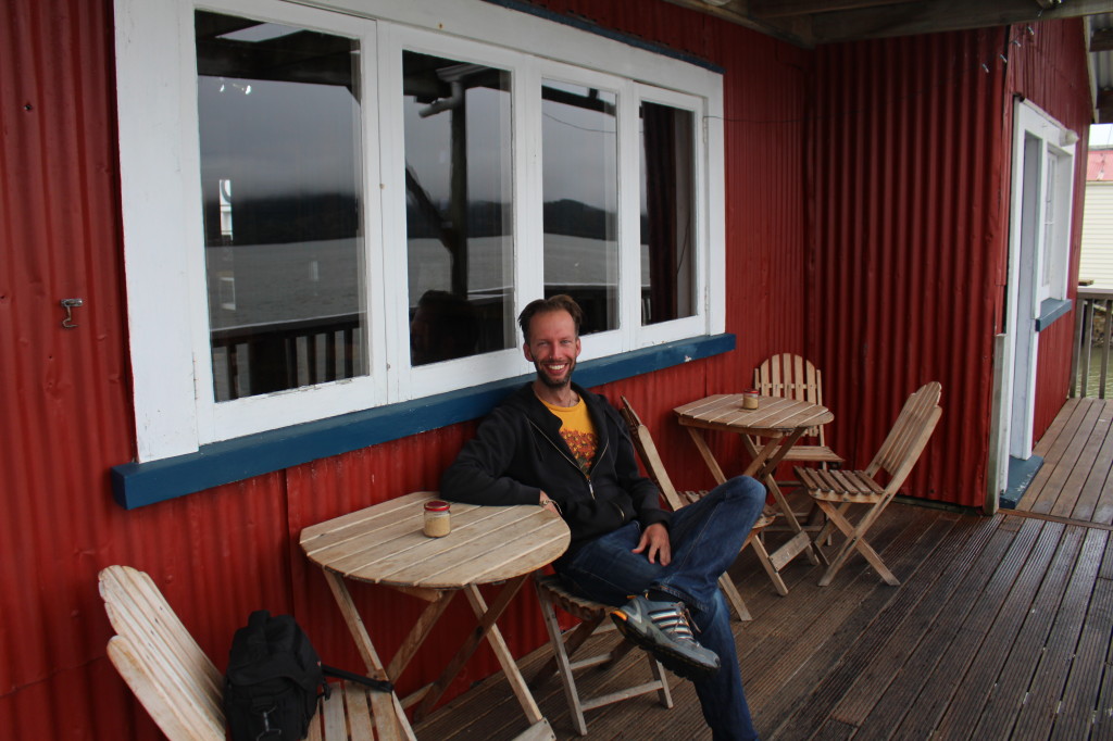 Wet and rainy morning called for a breakfast out at the boatshed cafe in Rawene.  Awesome mushrooms!