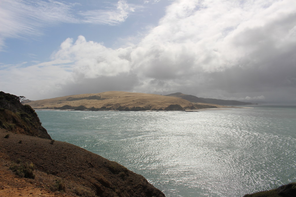 The mouth of the Hokianga harbour.